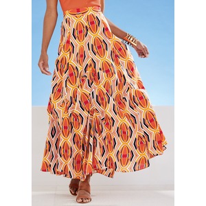 Chike Pintucked Skirt, , large