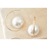 Faux-Pearl Round Hoops, , large