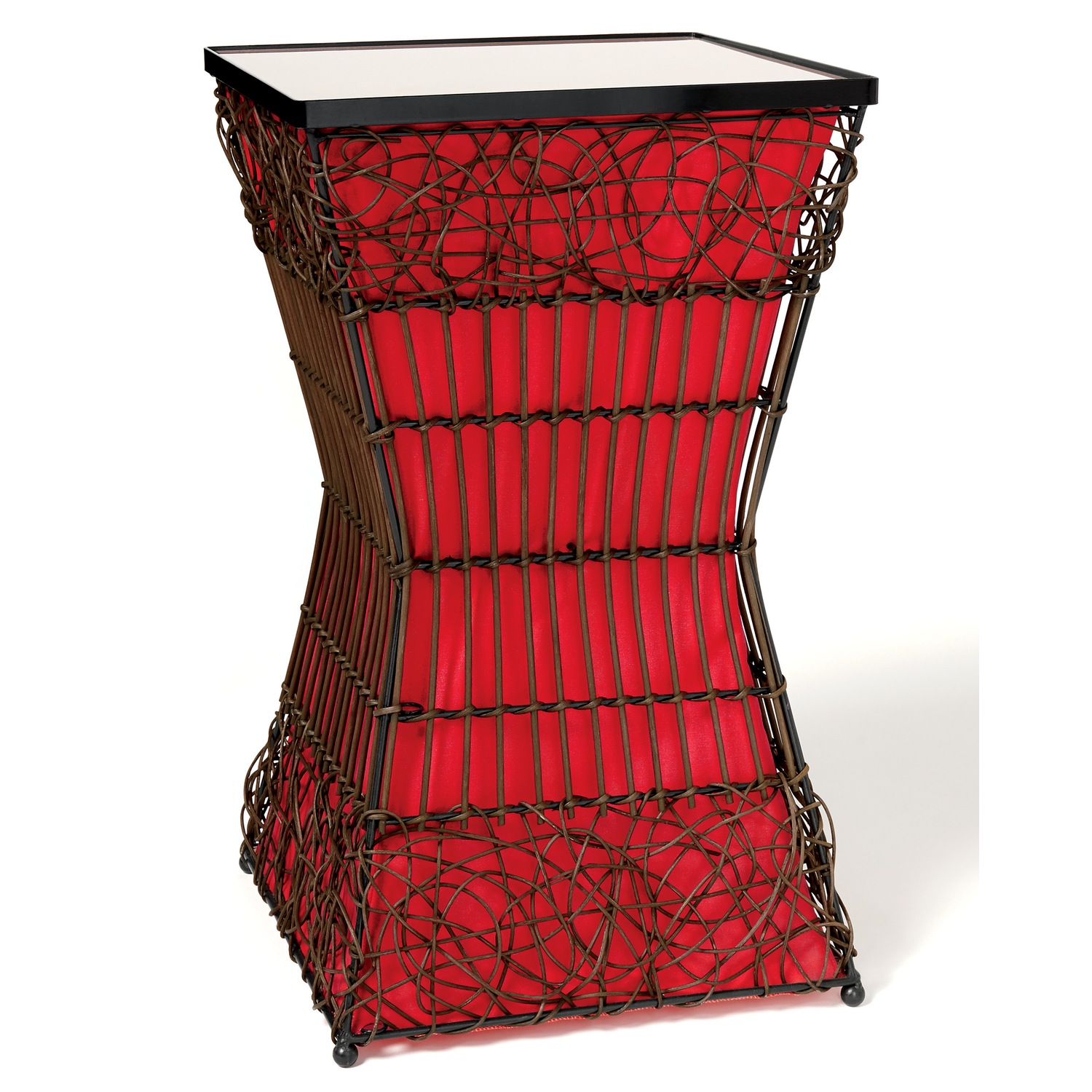 Zain Lighted Rattan End Table | ASHRO