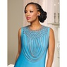Lattice Bib Chain Necklace & Earring Set, , large
