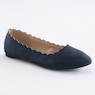 Scalloped Faux-Suede Flat for Women, , large