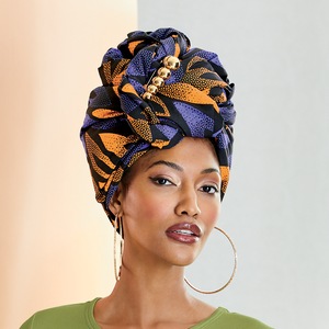 Ombre Leaf Headwrap, , large