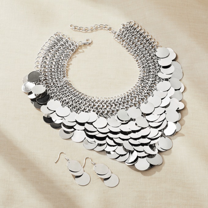 Dorania Collar Necklace & Earring Set, , large