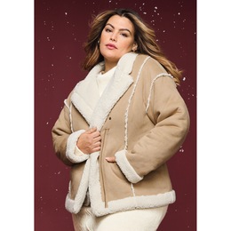 Maggie Faux-Suede Bomber, , large