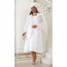 Delfina Ruffle-Sleeve Jacket Dress with Rhinestone Accents, , large