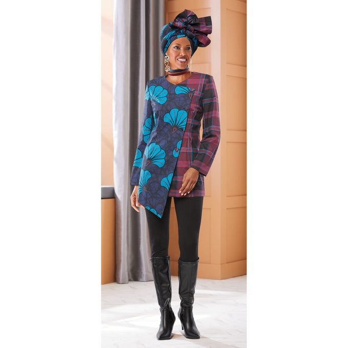 Afrocentric Jacket and Headwrap, , large