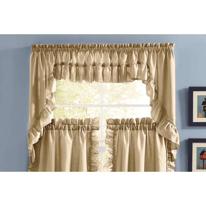 Mayfair Insert Valance, Taupe, large