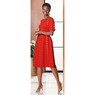 Studded Fit-And-Flare Knit Dress, , large