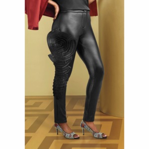 Ashro Faux-Leather Pant, , large