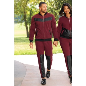 Malcom Men's Active Set with Cargo Pockets and Faux-Leather Trim, , large