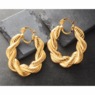 Sister Love Large Chunky Rope Hoops, , large