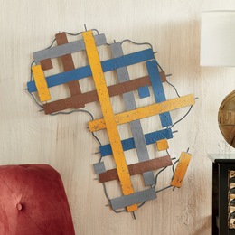 Metal Africa Wall Art, , large