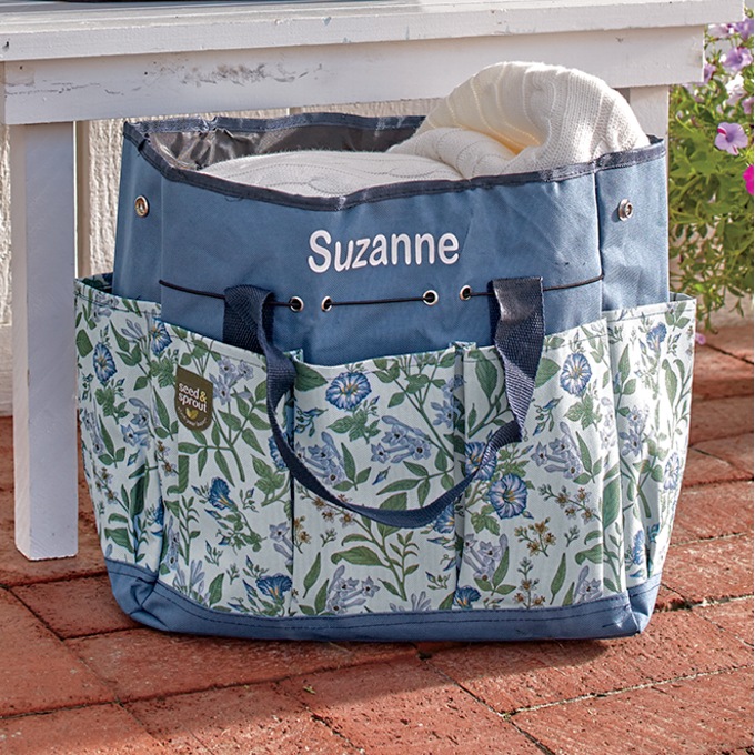 Gardening Tote, Blue, large