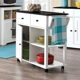 Katie Small Kitchen Cart with Storage, , large