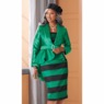 Suzanne Striped Skirt Suit, , large