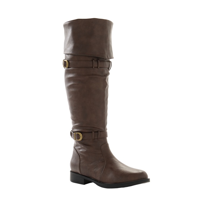 Fold-Over Riding Boots for Women with Over-the-Knee or Cuffed Styling Options and 1.25” Heel, , large