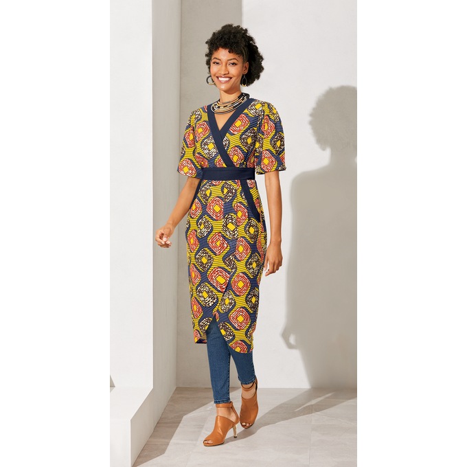 Anwa Faux Wrap Dress, , large