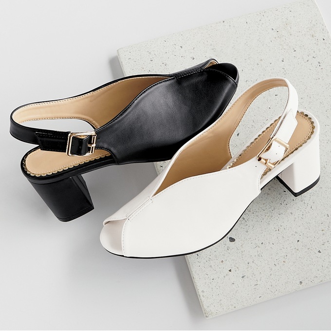 Peep Toe Slingback, , large