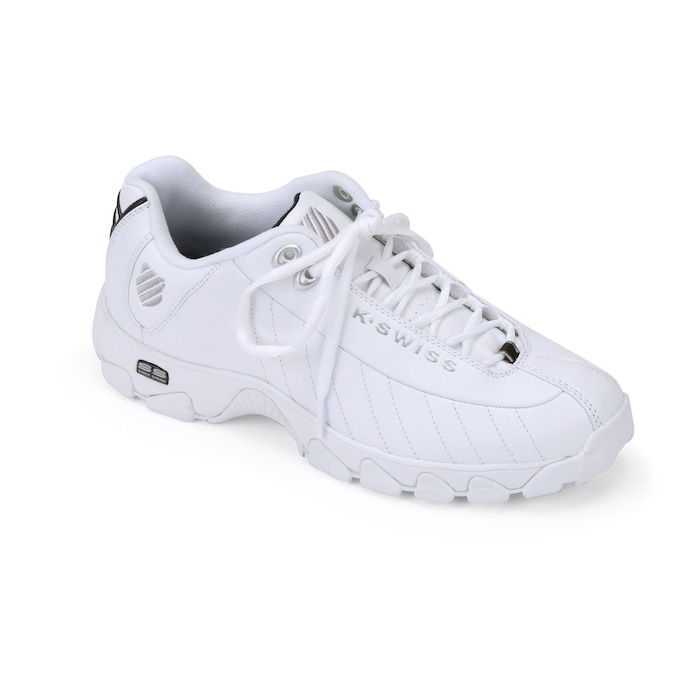 K-Swiss Men's Cross Training Shoe, White Black Silver, large
