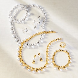 Faux-Pearl/Pear Jewelry Set , , large