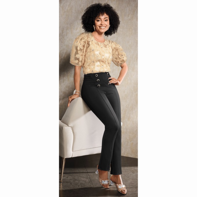 Fleur Woven Blouse, , large
