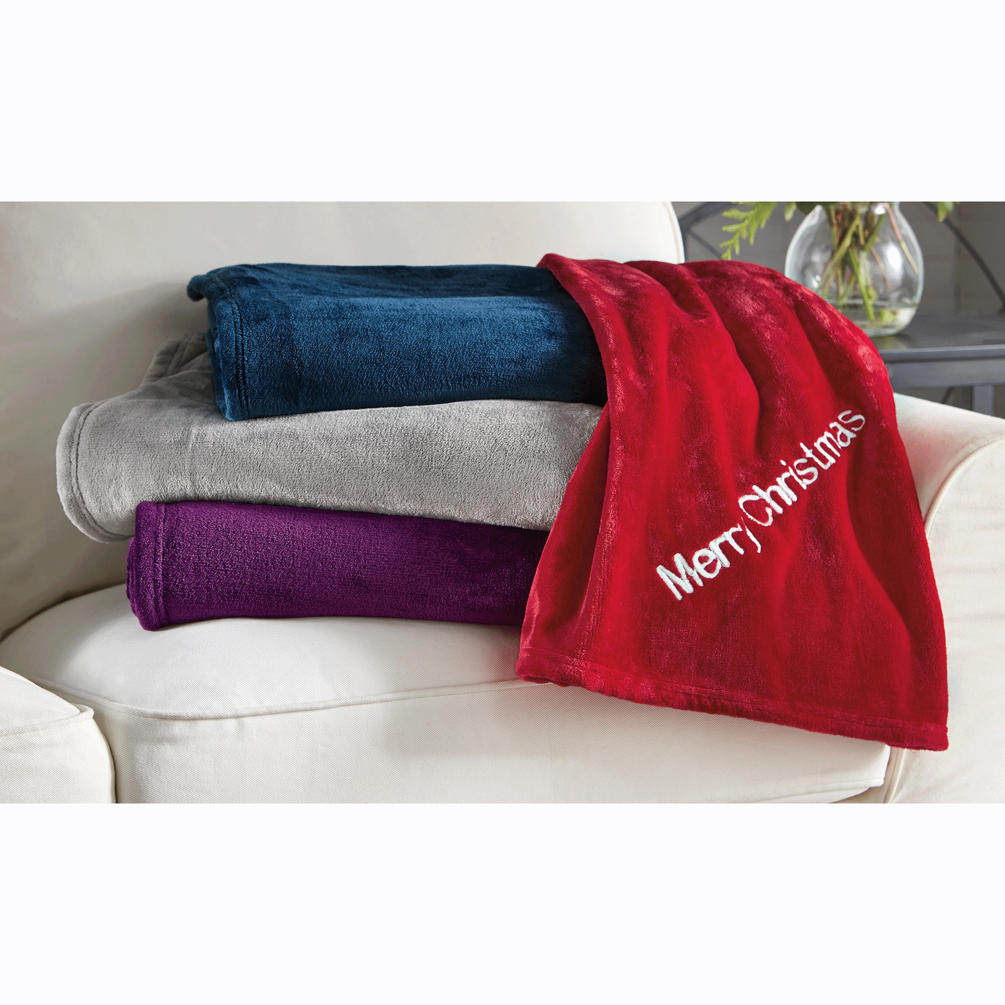 Personalized Oversized Plush Throw, , large