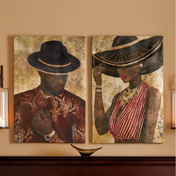 Poised Man or Lady Canvas, , large