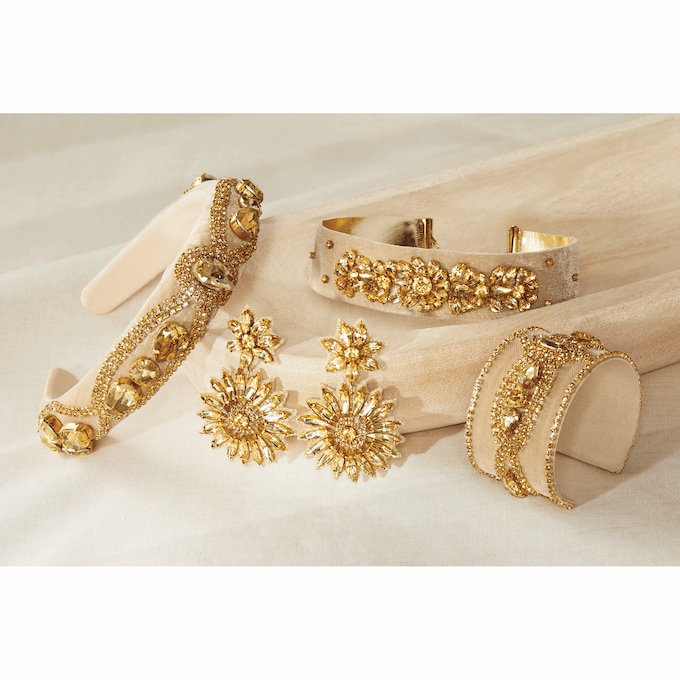 Crystal Bead/Fabric Collection, , large