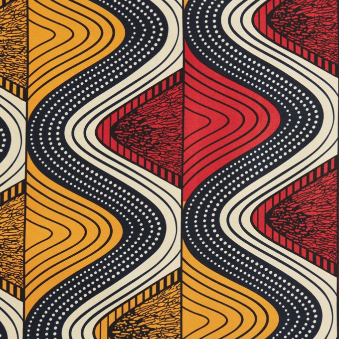 Afrocentric Headwrap with Matching Earrings, Red, large