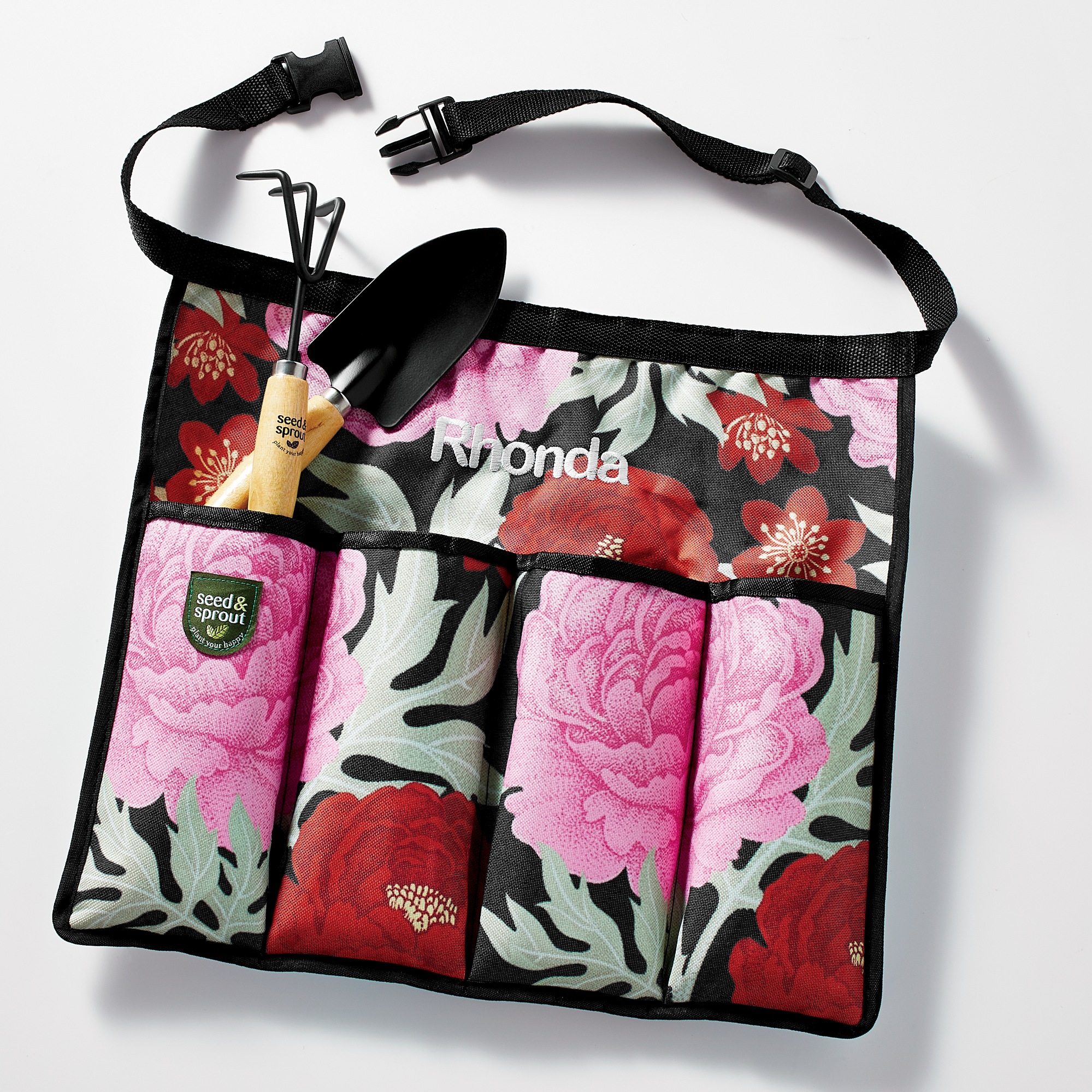 3-Piece Gardening Apron Set, Pink, large