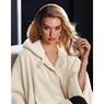 Sherpa Cape and Glove Set, Ivory, large