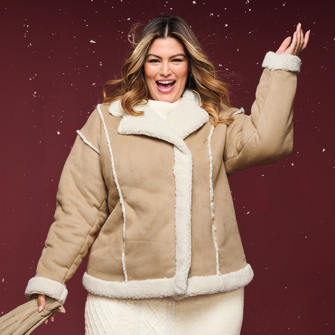 Maggie Faux-Suede Bomber, , large