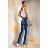 Pieces of Me Mixed-Wash Women&rsquo;s Flare-Leg Jean in Spliced Stretch Denim, , large