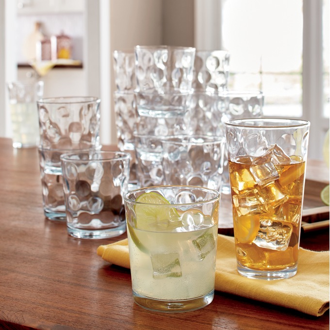 Eclipse 16-Piece Glass Tumbler Set, , large