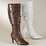 Croco-Print Slouchy Dress Boot with 3" Heel, , large