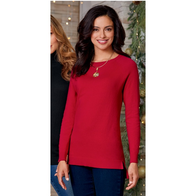 Cashmere-Blend Sweater, , large