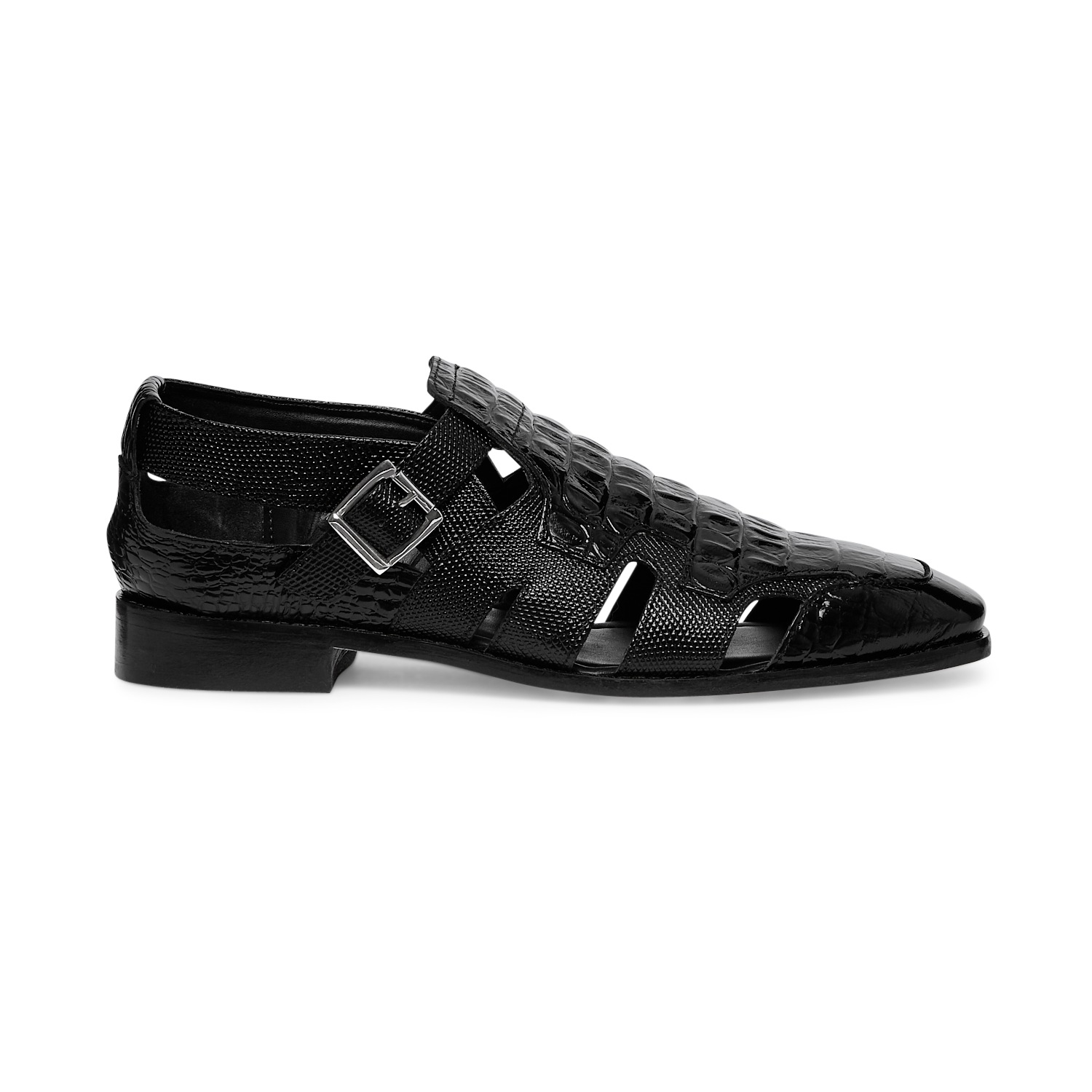 stacy adams black and white dress shoes