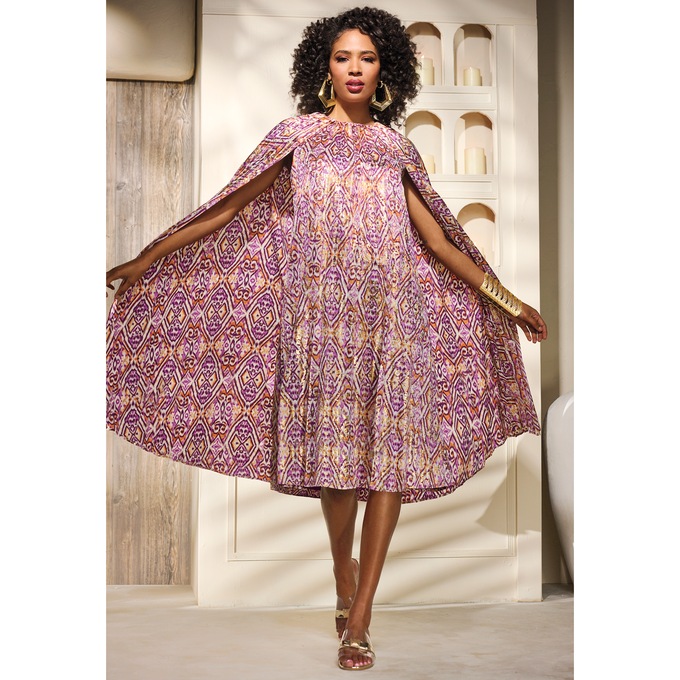 Kamella Pleated A-Line Dress, , large