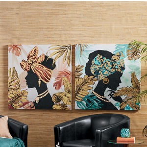 Silhouette Lady Canvas - Buy Both and Save, , large
