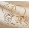 Crystal Round/Loop Necklace & Earrings Set, , large