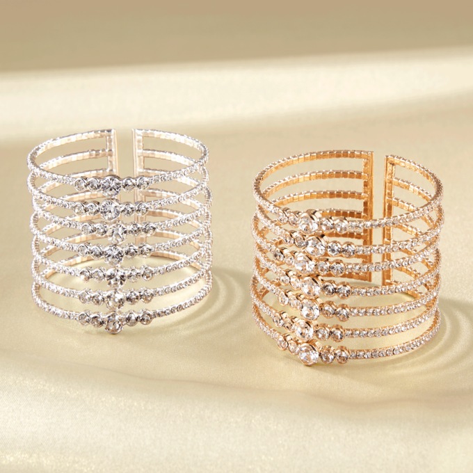 Crystal Multi-Strand Cuff, , large