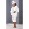 Danai 3-Piece Ruffle Sleeve Skirt Suit and Danai Hat, , large