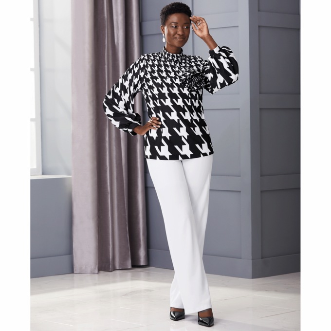 Jackie Houndstooth Pant Set, , large