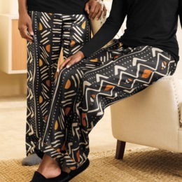 Patterned Unisex Pant, , large
