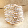 Jeweled Stretch-Band Ring, , large
