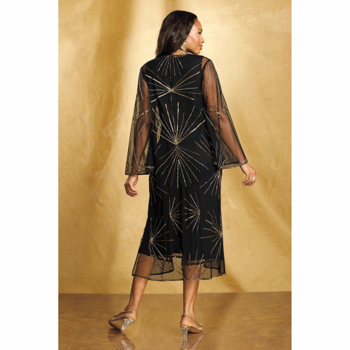 Meatta Starlight Embellished Jacket Dress, , large