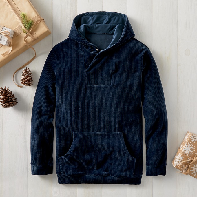 Mens outlet corduroy hoodie