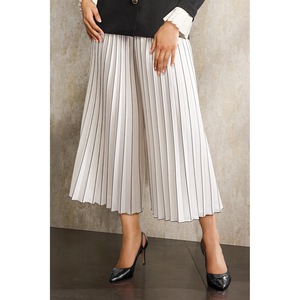 Pleated Gaucho Pants, , large