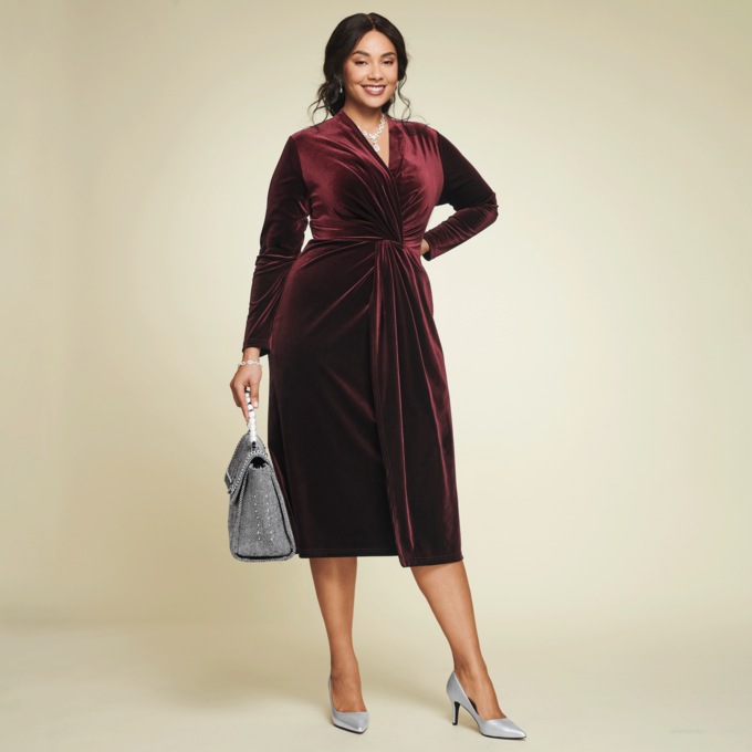Parisa Velvet Sheath Dress, , large
