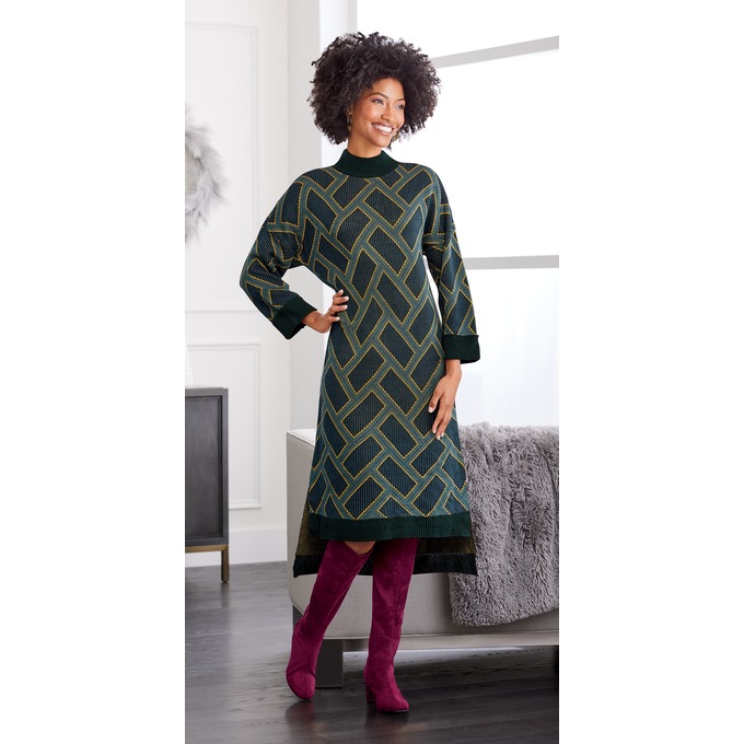 Anber Oversized Sweater Dress, , large